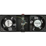 DSI Fan-pakket met 2 ventilatoren wandkasten - DS-FT-Wall koeling Zwart, 346 x 130 x 42mm