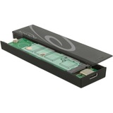 DeLOCK External Enclosure M.2 SSD externe behuizing Zwart, 42597, USB Type-C