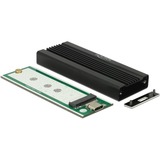 DeLOCK External Enclosure for M.2 NVMe PCIe SSD externe behuizing Zwart, 42600, USB Type-C