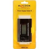 DeLOCK Power supply tester III meetapparaat Zwart