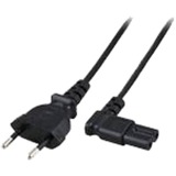 Diverse Euro plug - C7 90H - Voedingskabel, 2.0m