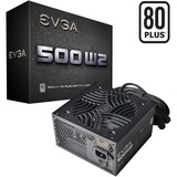 EVGA 500 W2 80+ WHITE 500W voeding Zwart, 2x PCIe