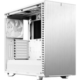 Fractal Design Define 7 Clear Tempered Glass Tower-behuizing Wit | 2x USB-A 2.0 | 2x USB-A 3.2 (5 Gbit/s) | USB-C 3.2 (10 Gbit/s) | 2x Audio | Window-kit