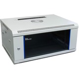 Good Connections 19" Wandkast, 4HE, 600x450 mm server rack Lichtgrijs, Volledig gemonteerd