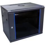 Good Connections 19" Wandkast, 9HE, 600x450 mm server rack Zwart, Volledig gemonteerd