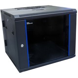 Good Connections 19" Wandkast, 9HE, 600x550 mm server rack Zwart, Volledig gemonteerd