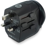 HP Reisadapter World Plug Zwart, 2x USB