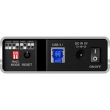 ICY BOX IB-RD2253-U31 externe behuizing Zwart, RAID, 2x2.5", USB 3.1