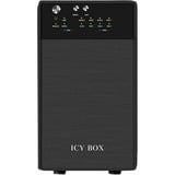 ICY BOX IB-RD3620SU3 externe behuizing Zwart