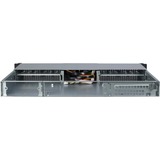 Inter-Tech 1U-10240 rack behuizing Zwart | 2x USB-A