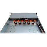Inter-Tech 1U-10255 rack behuizing Zwart | 2x USB-A