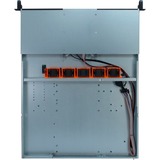Inter-Tech 1U-10255 rack behuizing Zwart | 2x USB-A
