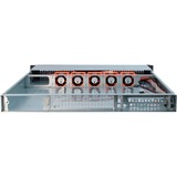 Inter-Tech 1U-10265 rack behuizing Zwart | 2x USB-A