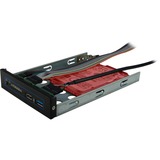 Inter-Tech 2U-20240 rack behuizing Zwart | 2x USB-A