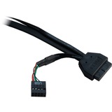 Inter-Tech 2U-2129-N Serverbehuizing Zwart | 2x USB-A 3.2 (5 Gbit/s)