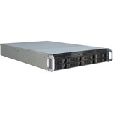 Inter-Tech 2U 2408 serverbehuizing Zwart, 2x USB-A 3.2 (5 Gbit/s)