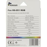 Inter-Tech Argus RS-051 RGB case fan Zwart, 2-pins fan-connector