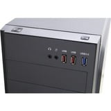 Inter-Tech B-42 RGB midi tower behuizing Zwart | 3x USB-A | RGB | Window