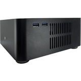 Inter-Tech ITX A80 HTPC behuizing Zwart | 2x USB-A