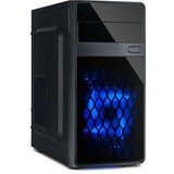 Inter-Tech MA-01 Micro Tower-behuizing Zwart | 2x USB-A 2.0 | USB-A 3.2 (5 Gbit/s) | 2x Audio
