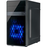 Inter-Tech MA-01 Micro Tower-behuizing Zwart | 2x USB-A 2.0 | USB-A 3.2 (5 Gbit/s) | 2x Audio