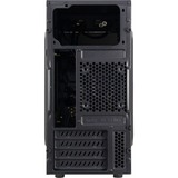Inter-Tech MA-01 Micro Tower-behuizing Zwart | 2x USB-A 2.0 | USB-A 3.2 (5 Gbit/s) | 2x Audio