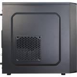Inter-Tech MA-01 Micro Tower-behuizing Zwart | 2x USB-A 2.0 | USB-A 3.2 (5 Gbit/s) | 2x Audio