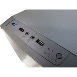Inter-Tech MA-01 Micro Tower-behuizing Zwart | 2x USB-A 2.0 | USB-A 3.2 (5 Gbit/s) | 2x Audio