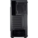 Inter-Tech T-11 TELEVEN Tower-behuizing Zwart | 2x USB-A 2.0 | USB-A 3.2 (5 Gbit/s) | 2x Audio | Window-kit