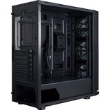 Inter-Tech W-III RGB Tower-behuizing Zwart | 2x USB-A 2.0 | USB-A 3.2 (5 Gbit/s) | 2x Audio | Window-kit