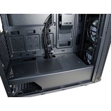 Inter-Tech W-III RGB Tower-behuizing Zwart | 2x USB-A 2.0 | USB-A 3.2 (5 Gbit/s) | 2x Audio | Window-kit