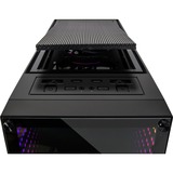 Inter-Tech X-908 Infini2 Tower-behuizing Zwart | 2x USB-A 3.2 (5 Gbit/s) | 2x USB-C 3.2 (5 Gbit/s) | 2x Audio | Window-kit