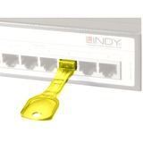 Lindy RJ45 Port Blocker diefstalbeveiliging Geel, 10 stuks