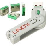 Lindy USB Port Blocker diefstalbeveiliging Groen, 4-pack