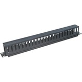 LogiLink 19" Covered Cable Organizer 1U kabelmanagement Zwart