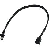 Phobya 3-Pin Koeler Verlengkabel 30cm Zwart