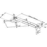  Projector Plafondbeugel Draai- en Kantelbaar 10 kg bevestiging Zilver