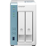 QNAP TS-231P3-2G nas Wit/blauw, LAN 2.5GbE, USB 3.2 (5 Gbit/s)