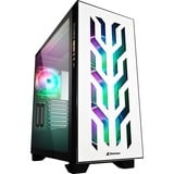 Sharkoon Elite Shark CA300T White big tower behuizing Wit | 2x USB-A | 1x USB-C | RGB | Window