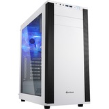 Sharkoon M25-W 7.1 Tower-behuizing Wit | 2x USB-A 3.2 (5 Gbit/s) | 2x Audio | Window-kit
