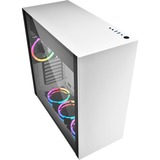 Sharkoon PURE STEEL RGB midi tower behuizing Wit | 2x USB-A | RGB | Window