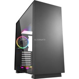 Sharkoon PURE STEEL RGB tower-behuizing Zwart, 2x USB-A 3.2 (5 Gbit/s), 2x Audio, Window-kit