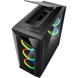 Sharkoon REV200 midi tower behuizing Zwart | 4x USB-A | RGB | Tempered Glass