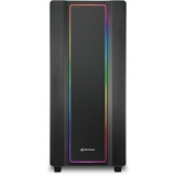 Sharkoon REV220 Tower-behuizing Zwart | 2x USB-A 2.0 | 2x USB-A 3.2 (5 Gbit/s) | 2x Audio | Window-kit