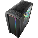 Sharkoon REV220 Tower-behuizing Zwart | 2x USB-A 2.0 | 2x USB-A 3.2 (5 Gbit/s) | 2x Audio | Window-kit