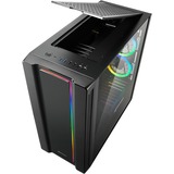 Sharkoon REV220 Tower-behuizing Zwart | 2x USB-A 2.0 | 2x USB-A 3.2 (5 Gbit/s) | 2x Audio | Window-kit
