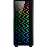 Sharkoon RGB LIT 200 Tower-behuizing Zwart | USB 3.2 | Window-Kit