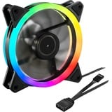 Sharkoon SHARK Blades RGB case fan Zwart,  3-pin aansluiting