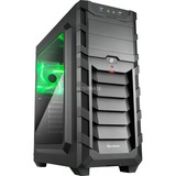 Sharkoon SKILLER SGC1 Window tower-behuizing Zwart/groen, USB 3.0, Window-kit