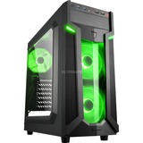 Sharkoon VG6-W Green tower-behuizing Zwart, USB 3.0, Acryl Window-kit